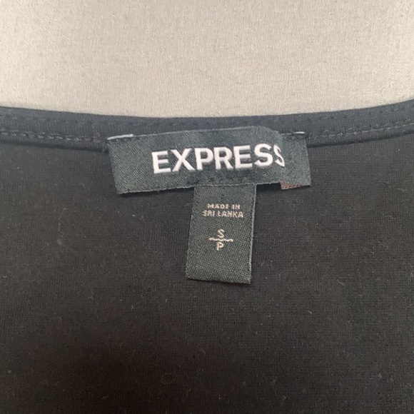 Black Faux Leather Express Knot Tank - Picture 2 of 3